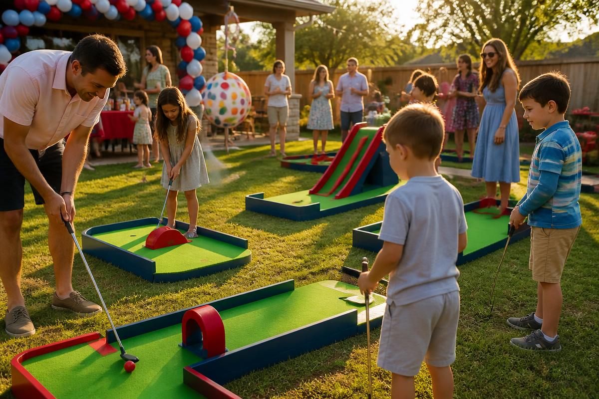 Mini-golf layout planned for a family event